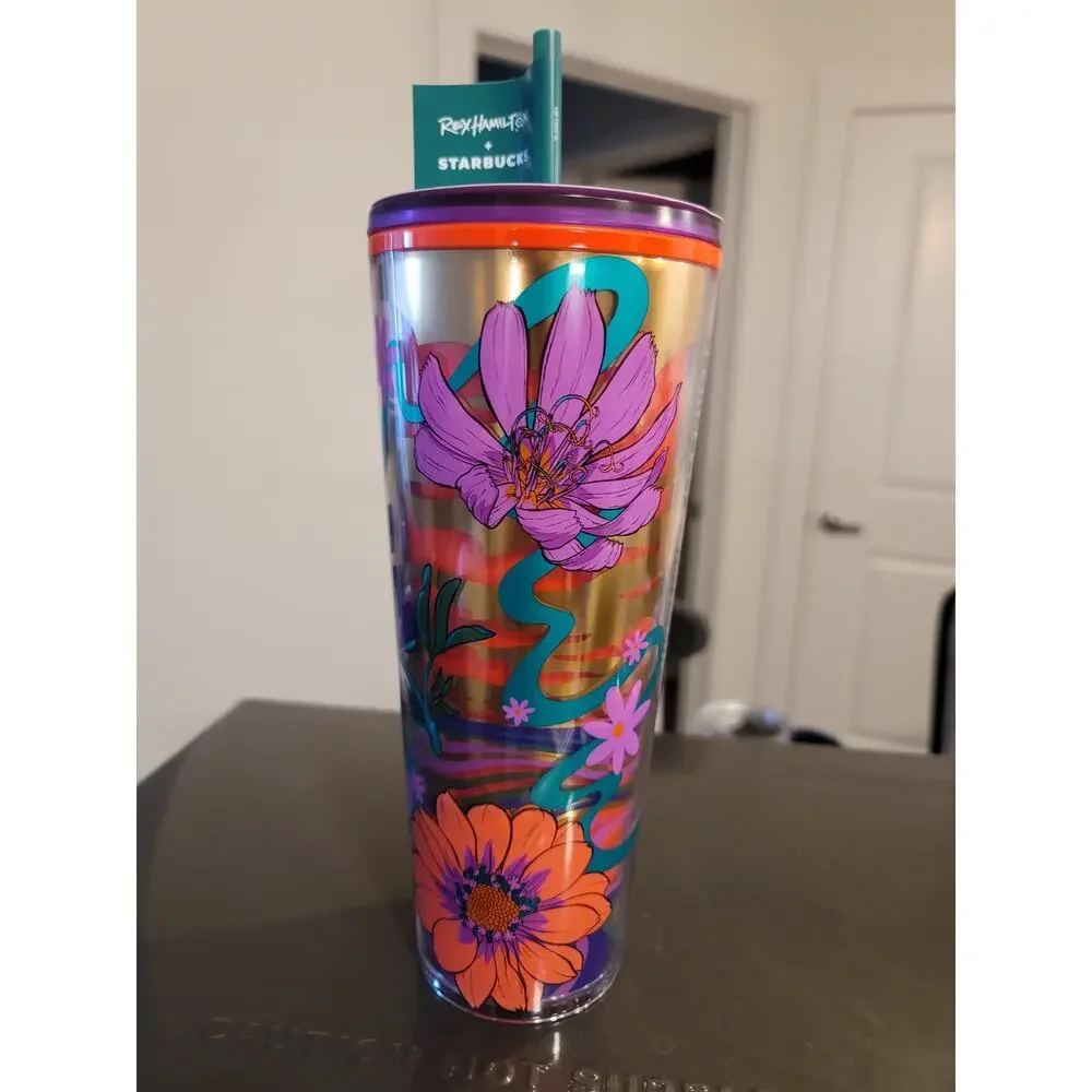 Starbucks colorful from background